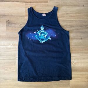 Vintage Cindy Lauper 1999 Summer Tour Tank Top Navy Blue Size Large Classic